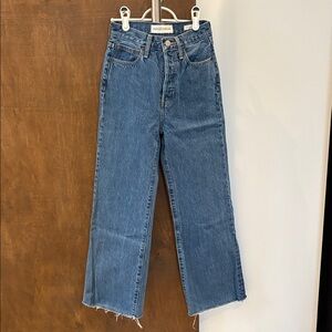 Denim Forum Straight Leg Blue Jeans